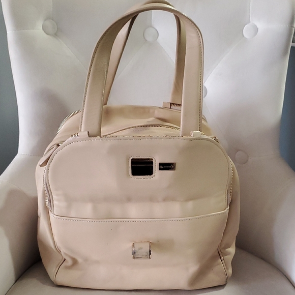 Jimmy Choo Chic Beige and Brown Women's Satchel - Picture 9 of 15